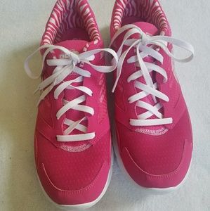 Pink Skechers Go Fit Gym Shoes--Size 11 Like New!